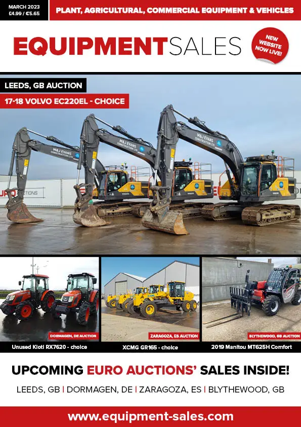 Equipment Sales Magazine Front Cover March 2023